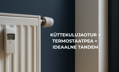 Küttekulujaotur ja termostaatpea – ideaalne tandem soojuse säästmiseks ja õiglasemaks arveldamiseks