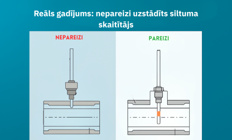 Reāls gadījums: kā nepareizi uzstādīts siltumskaitītājs rada kļūdainus rēķinus